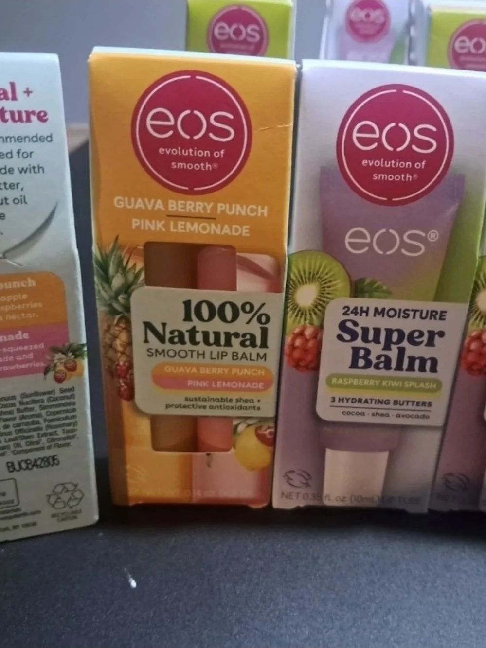 (5 packs)Eos 100% Natural Organic Hydrating Lip Balm Multicolor Variety